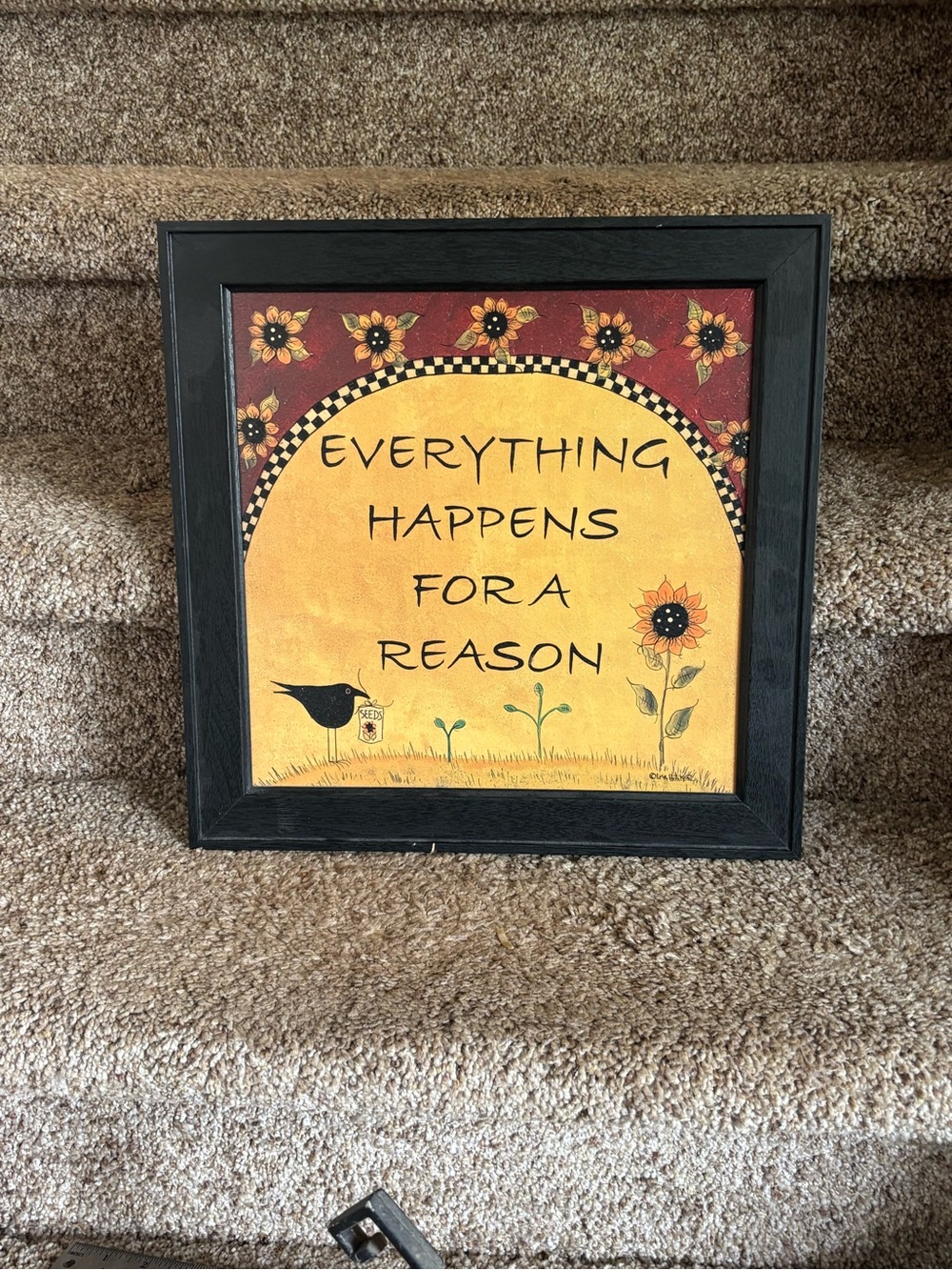 Folk art wall hanging